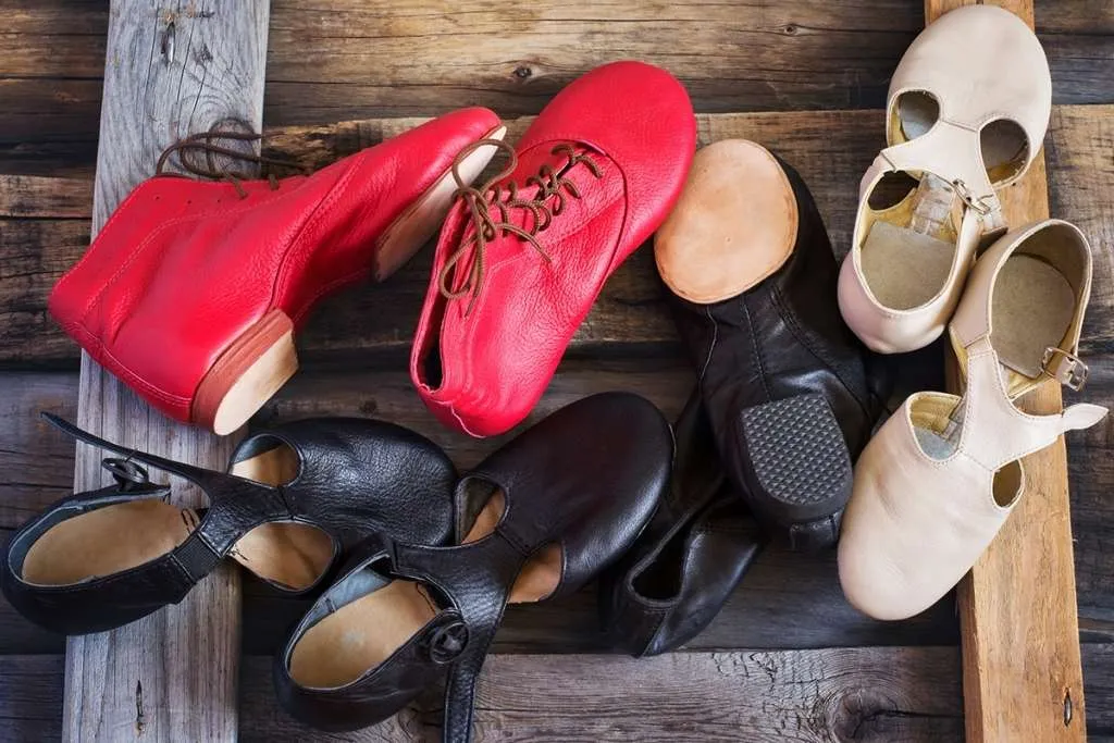 jazz dance shoes of different colors