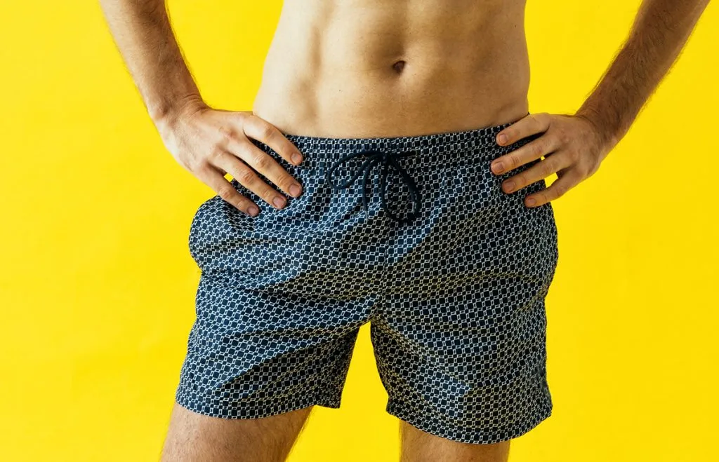 man wearing shorts