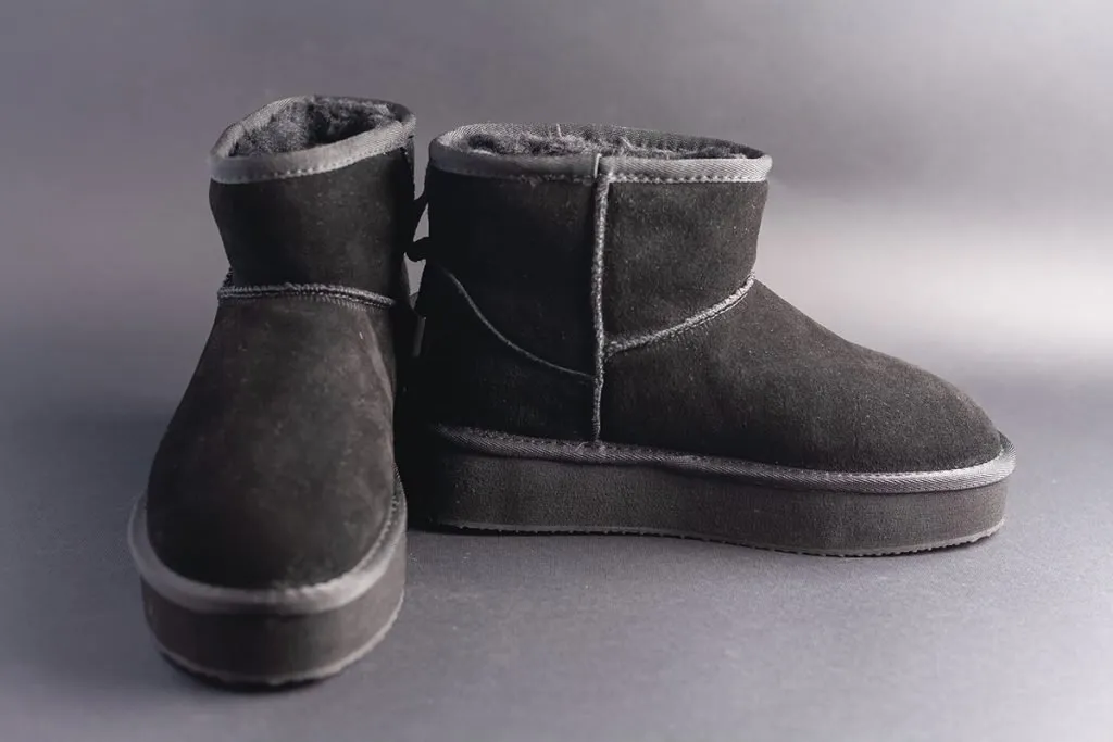 black suede uggs