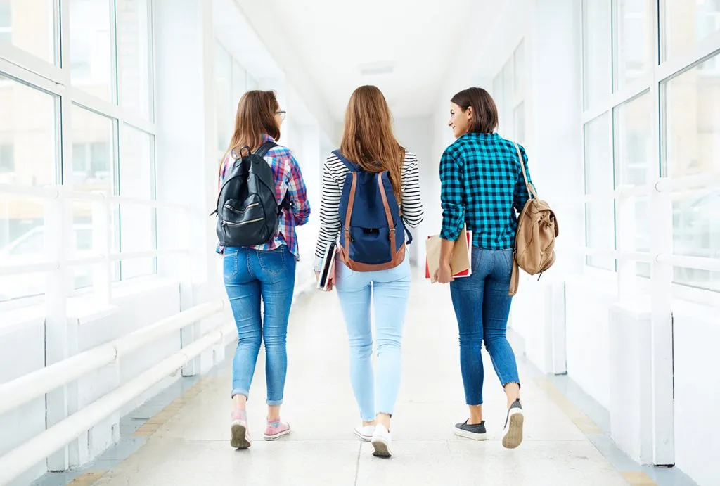 friends talking after classes