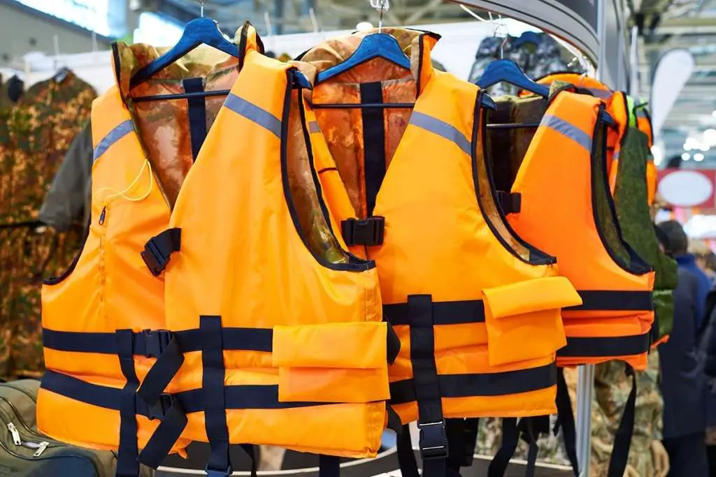 personal flotation device as a life jacket in store